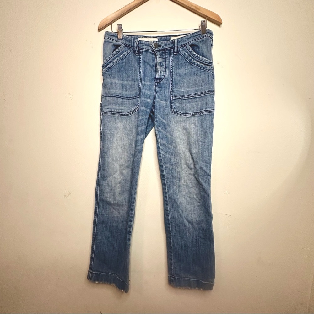Anthropologie Blue Straight Leg Jeans Classic Style